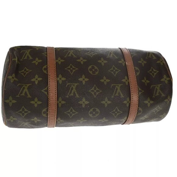 LOUIS VUITTON Logo PAPILLON 30 Hand Bag Monogram Leather Brown M51365 66HC021 - Picture 6 of 16